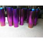 Customized Size Rainbow Blue Color Stainless Steel Exhaust Pipe Multi Arc Ion