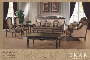 Wholesale European Royal Luxury Brown Velvet Sofa Set Living Room Furniture from china suppliers