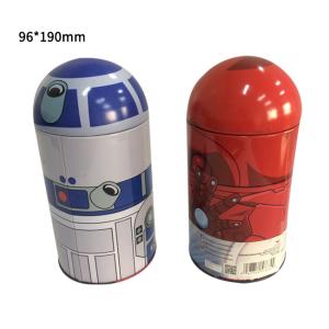 Wholesale Column Cylinder Tin Container Packaging Box Storage Oem from china suppliers