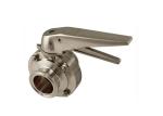 DN100 Plastic Gripper Handle Forged Sanitary Butterfly Valves