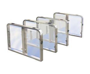 Wholesale Business Building Speed Gate Turnstile Stainless Steel Arc Shaped Fast Gate from china suppliers