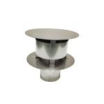 2.04kg Vented Chimney Flue Rain Caps Cover For Pellet Stove,