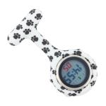 Digital Silicone Nurse Watch Fob Pocket Watches Dog Paws Doctor Medical Hospital