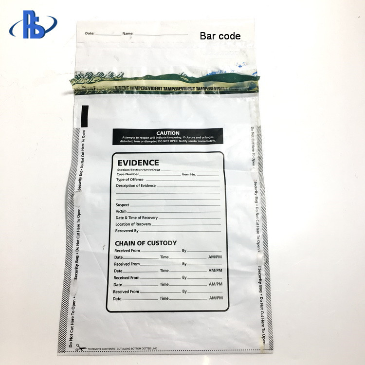 Moisture Proof Tamper Evident Security Bags Transparent / Opaque White Optional