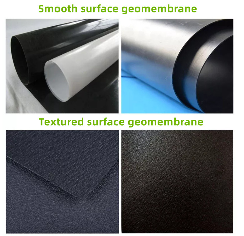 0.2mm-3mm Thickness HDPE/LLDPE/LDPE Geomembrane/Pond Liner for Water Treatment Plants