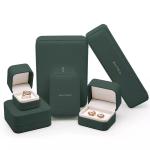 Custom Logo Jewelry Packaging Box High End Pu Leather Material