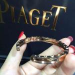 brand jewelry bracelet in 18 kt pink gold Also available in white and yellow