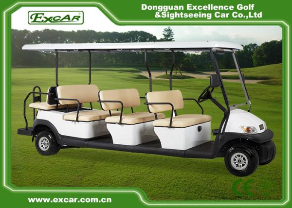 11 Seater Battery Power Electric Golf Buggy , Electric Sightseeing Car CE