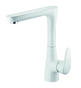 Wholesale Chrome White Kitchen Mixer Faucet Hot And Cold Water Mixer Tap Anti Aging from china suppliers
