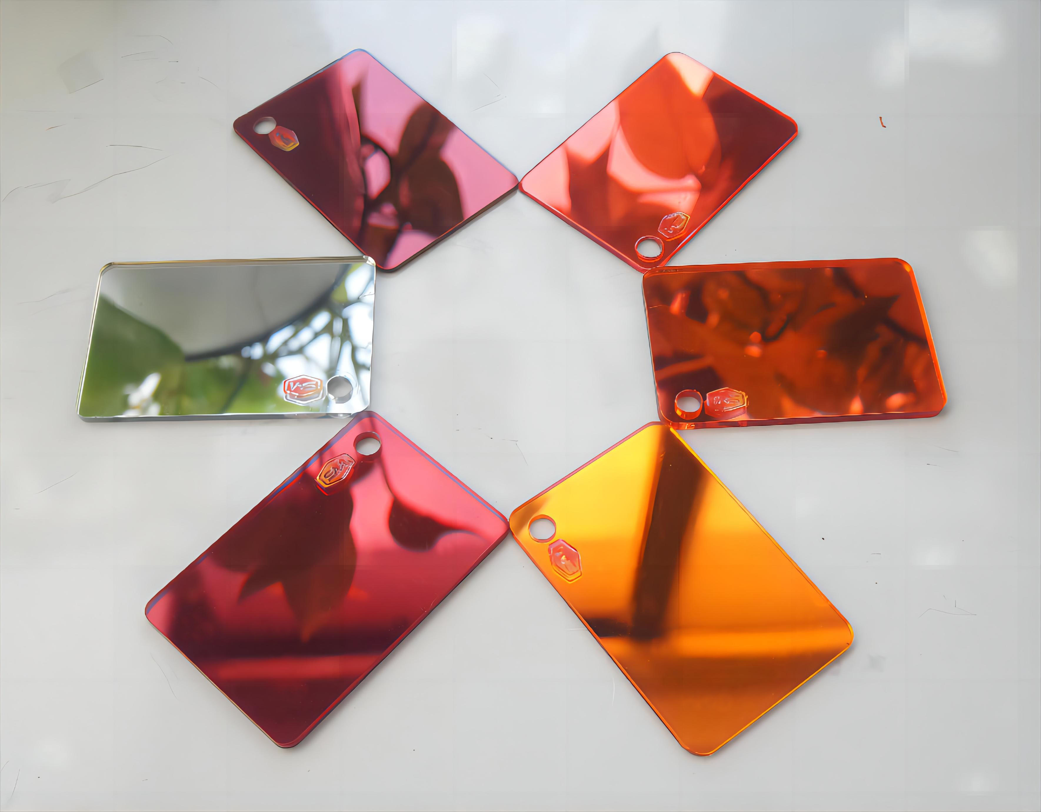 Full Colors Rose Gold Silver 4*8ft 4*6ft 5mm Plastic Mirror Acrylic Sheet