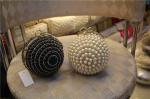 Round high-grade pearls evening bags woman holding a high-end fashion evening