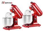 Stainless Steel Small Food Milk Mixer 5L Red 220v For Bakery for home use