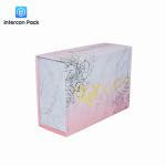Gold Foil Luxury Gift Packaging Boxes Folding Pink Magnetic Gift Box