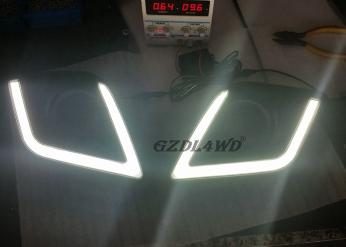 DRL LED Daytime Running Lights For Toyota Hilux Revo 2015 2016 Matte Black