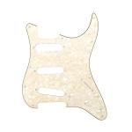 Stratocaster Style Electric Guitar Pickguard ST 3Ply 11-Hole Scratch Plate Cream