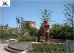 Outdoor Life Size Dinosaur Statues Interactive In Jurassic Park Fire Resistance