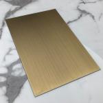 304 316 Hairline Stainless Steel Sheet Pvd Color Brass Copper Finish Stainless