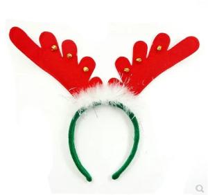 Wholesale Christmas Feathers Bell Antlers Head Hoops promotion gift from china suppliers