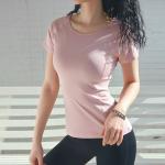 New Sports T-Shirt Women Quick Dry Running Training Short Sleeve Yoga Top Summer