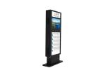Bus station outdoor lcd touch screen ultra thin advertising display 32 inch