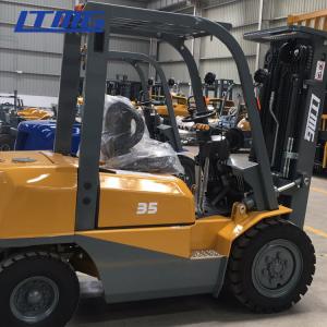 Wholesale 3.5 Ton Counterbalance Forklift Truck , 4780kg Solid Tires Power Lift Forklift from china suppliers