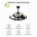 110v American Retro Iron Ceiling Lamp for Living Room Bedroom Industrial Hotel