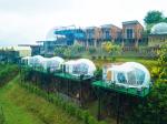 Heat Proof 850gsm White PVC Dome Tent Structure For Living
