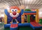Slide Huge Commercial Bounce House Smiling Face Image Lead Free Strong Struture