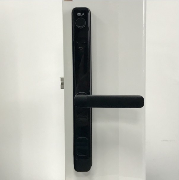Black Home Glass Door Smart Lock For Sliding Door 2 Years Warranty