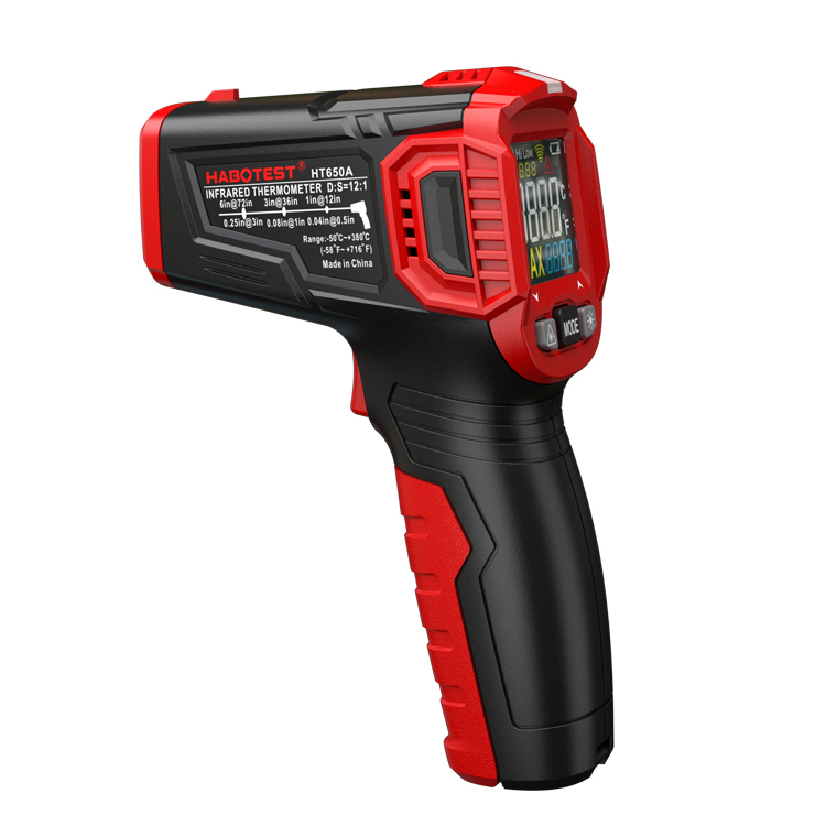 HT650A Non Contact Digital Thermometer , 1.5% Accuracy Handheld Temperature Gun