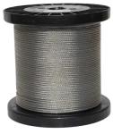 T316 - 1/8"Stainless Steel Cable (7x7 Strands) 7x19 Strands Construction SS