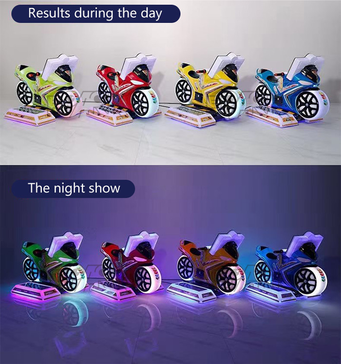 Children Amusement Park Kiddy Ride Machine Crazy Motorcycle Electronic Racing Game Machine