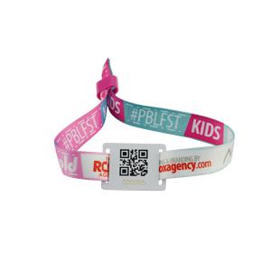 Wholesale Hotel 13.56 MHz Woven RFID Chip Wristband Access Control Ultralight EV1 from china suppliers