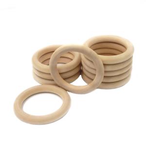 Wholesale Bracelet DIY 55mm Wooden Teething Toy Beech Wood Teething Rings from china suppliers