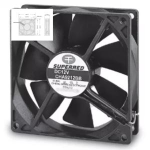Wholesale 92X92X25mm DC 12V Cooling Fan For Wall Cooler / Disinfecting Cabinet from china suppliers