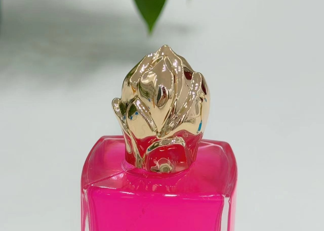 Zamak Flower-Shaped Metal Perfume Cap Perfume Lids With High-End Zinc Alloy