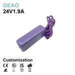24V 1.9A Desktop Power Adapter For Fiber Optic Cat Live Streaming Light Sewing