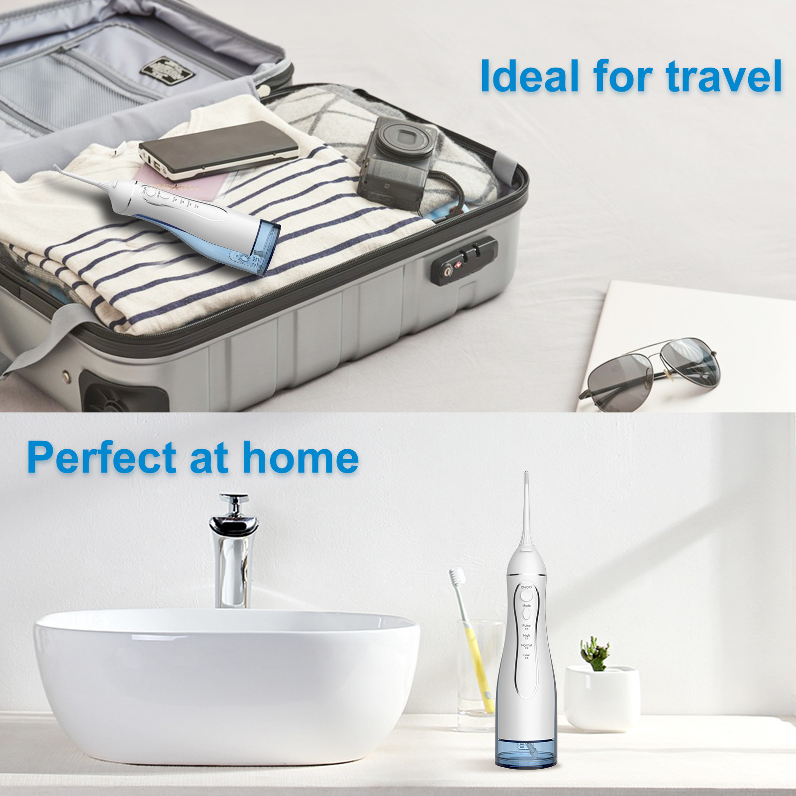 Plastic ABS DIY Electric Cordless Water Flosser IPX7 Waterproof for Teeth Cleaning