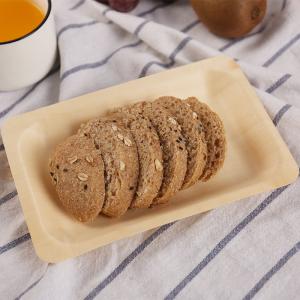 Wholesale OEM Dessert Wooden Rectangular Plates , Sustainable Bamboo Disposable Plates from china suppliers