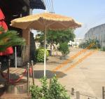 Outdoor Sunshade Aluminum Pole Grass Parasol Hawaii Umbrella Waterproof Straw