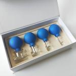 4pcs Silicone Facial Massage Cupping Set Vacuum Body Massager Cup Ventouse Anti