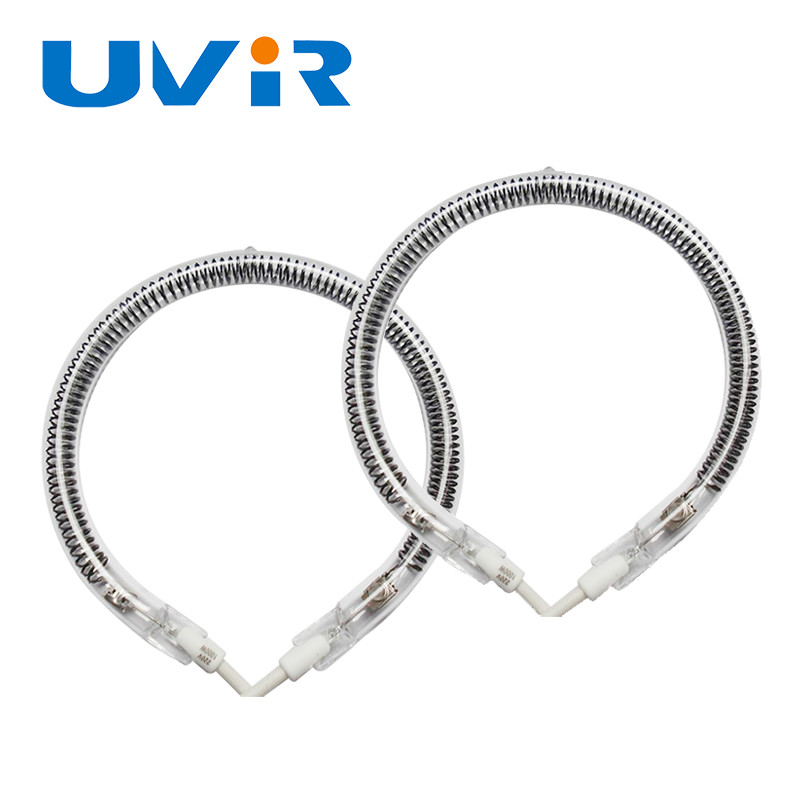Ring Tube Infrared Heater Lamp , Carbon Fiber Medium Wave Infrared Lamp