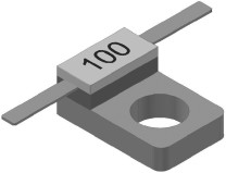 4Ohm-400Ohm Flange Mount 1000 Watt Resistor 25.4*26.4mm