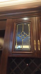 Wholesale Brass Came Triple Pane Cabinet Leaded Glass Panels 7.5MM For Kitchen from china suppliers