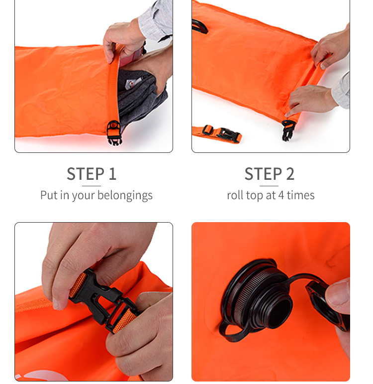 OEM ODM Inflated Swimming Tow Float Life Saving Waterproof Air Bag