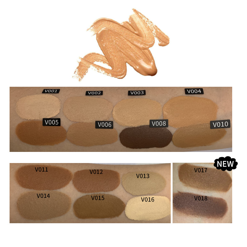 OEM/ODM Foundation Full Coverage Waterproof Makeup Black Women Long Lasting Vegan Private Label Liquid Foundation