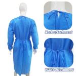Navy SMS Protective Disposable Medical Surgical Gown for Medical Barrier
