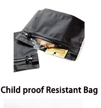 Child Resistant Flexible Smell Proof Zipper Die Cut Mylar Bag 3.5 Gram Stand Up