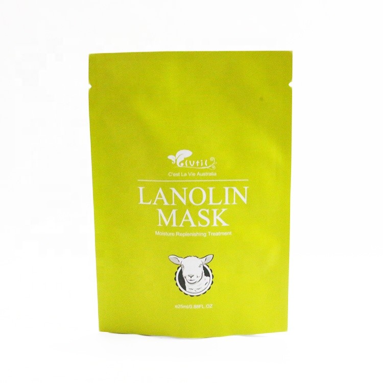Custom Printing Aluminum foil facial mask Plastic packaging Bags with Heat Seal