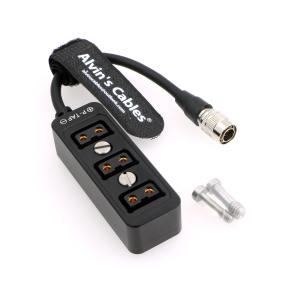 Wholesale Hirose 4 Pin Male To 3 Port D Tap Female Splitter Power Cable For ARRI Amira BP-U60T from china suppliers